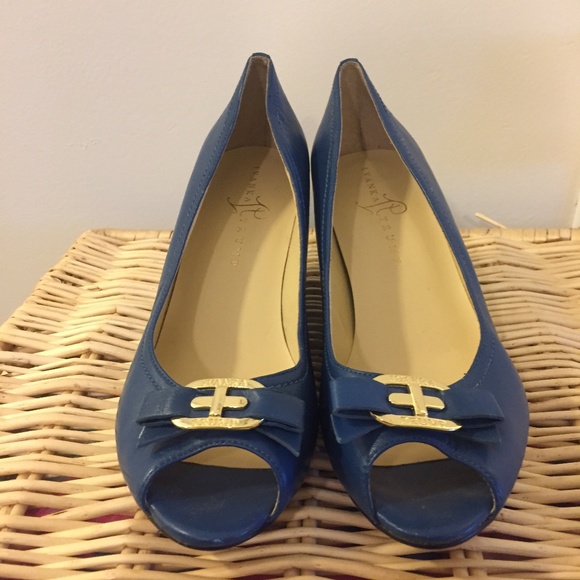 Ivanka Trump Shoes - Ivanka Trump Wedge Peep-Toe Heels